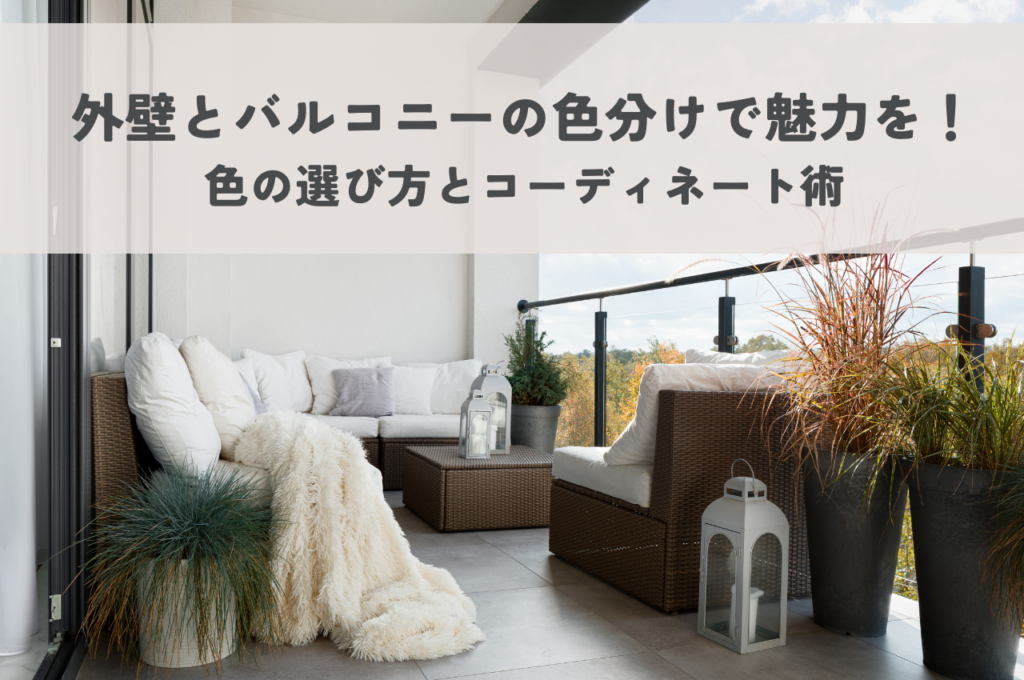 外壁とバルコニーの色分けで魅力をアップ！効果的な色の選び方とコーディネート術